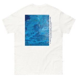 CAMISETA BLANCA MAR AZUL