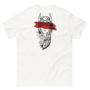 Camiseta Vikinga Pétalos y Acero Noruega trasera