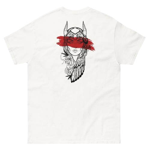 Camiseta Vikinga Pétalos y Acero Noruega trasera
